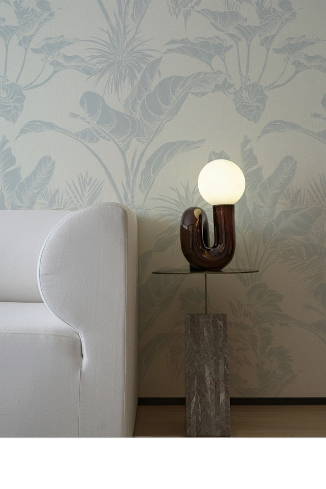 Tropical Palm Leaf Peel and Stick Wallpaper: Boho Accent Wall Decor